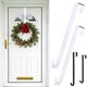 thumbnail image 4 of Front Door Wreath Hanger Rustproof Corrosion Resistant Strong Load-bearing Easy to Use Christmas Halloween Door Wreath Holder, 4 of 5