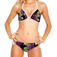 thumbnail image 2 of Grape Detachable Sponge Adjustable Strap Bikini Set Two-Pack Swimsuits for All Occasions, 2 of 6