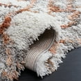 thumbnail image 5 of SAFAVIEH Horizon Milica Abstract Shag Area Rug, Ivory/Rust, 5'3" x 7'7", 5 of 8