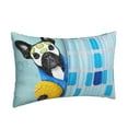 thumbnail image 2 of Fotbe French Bulldog Dog in a Bathtub Pillow Cases - Envelope Closure - Luxury, Extra Soft, Cooling Pillow Covers - Wrinkle, Fade, Stain Resistant-20"x30", 2 of 9