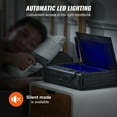 thumbnail image 3 of VEVOR Pistols Safe, Biometric Pistol Safe with Three Quick Access Ways of Fingerprints, Passwords and Keys, Handgun Safe for 2 Pistols for Home, Bedside, Nightstand, Car, 3 of 8