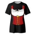 thumbnail image 4 of Beer Festival Shirt for Women Dirndl Costume Print Tops German Bavarian Oktoberfest Short Sleeve Crew Neck Tee Pullover Blouse, 4 of 5