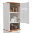thumbnail image 4 of Pemberly Row 63" Tall Slim Open Shelf Plus Top Kitchen Pantry in White Wood, 4 of 4
