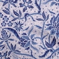 thumbnail image 1 of oneOone Cotton Silk Blue Fabric Jacobean Floral Craft Projects Decor Fabric Printed By The Yard 42 Inch Wide, 1 of 5