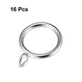 thumbnail image 3 of 28mm Inner Dia Curtain Rings Metal Silver Tone 16 Pack, 3 of 3