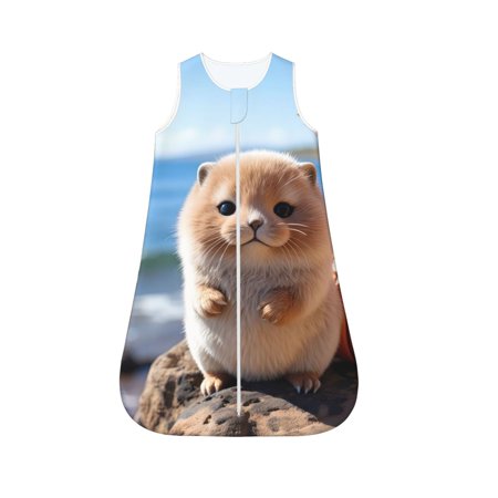 

Cauagu Cute Guinea Pig Sea for Infant Wearable Blanket Unisex Girl Boy Swaddle Transition Sack - Newborn Essentials Sleep Clothes-X-Large