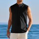thumbnail image 1 of pstuiky Hombres Tanque, Camisa de verano sin mangas con botones y cuello alto para hombre Chaleco para hombre xxl, 1 of 7