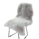 thumbnail image 4 of Alfombra de piel de oveja entera para dormitorio, mesita de noche, sofá, alfombra de felpa, sillón chaise longue, manta, 4 of 5