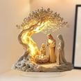 thumbnail image 3 of Newborn Flat Christmas Scene Desktop Decoration, Christmas Nativity Scene Decorative Figurine, 2D Acrylic, Versatile Faithful Decor for Home & Gifts (1Pc), 3 of 10