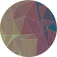 thumbnail image 1 of Ahgly Company Indoor Round Patterned Rose Dust Purple Area Rugs, 7' Round, 1 of 6