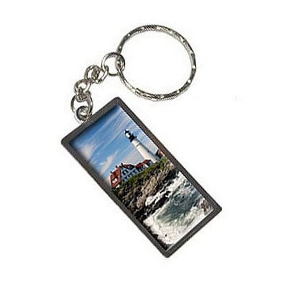 Portland Head Lighthouse Me Keychain Key Chain Ring