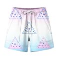 thumbnail image 5 of Lounge Shorts Women JIANLAI Casual Long Knee Length High Waisted Stretch Wide Leg Relaxed Fit (S-2XL) Blue, 5 of 5