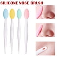 thumbnail image 2 of Silicone Nose Cleaning Brush, Removes Blackheads Gently, Soft Flexible Non Deformable, 2 by 14.5 cm, Easy to Rinse for Daily Skincare, Long Lasting Facial Cleansing Tool, 2 of 8