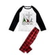 thumbnail image 3 of Pijamas familiares a juego de Navidad, conjunto de pijamas de tres Gnomies, pantalones a cuadros de Cristo, 3 of 3