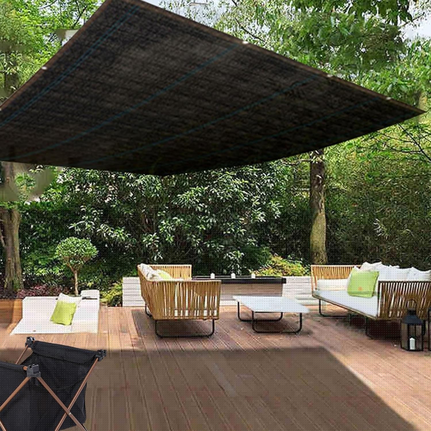 thumbnail image 4 of Paño de Sombra para Cubierta bloqueadora Solar jardín patio trasero graneros perrera pérgola 300cmx500cm, 4 of 8