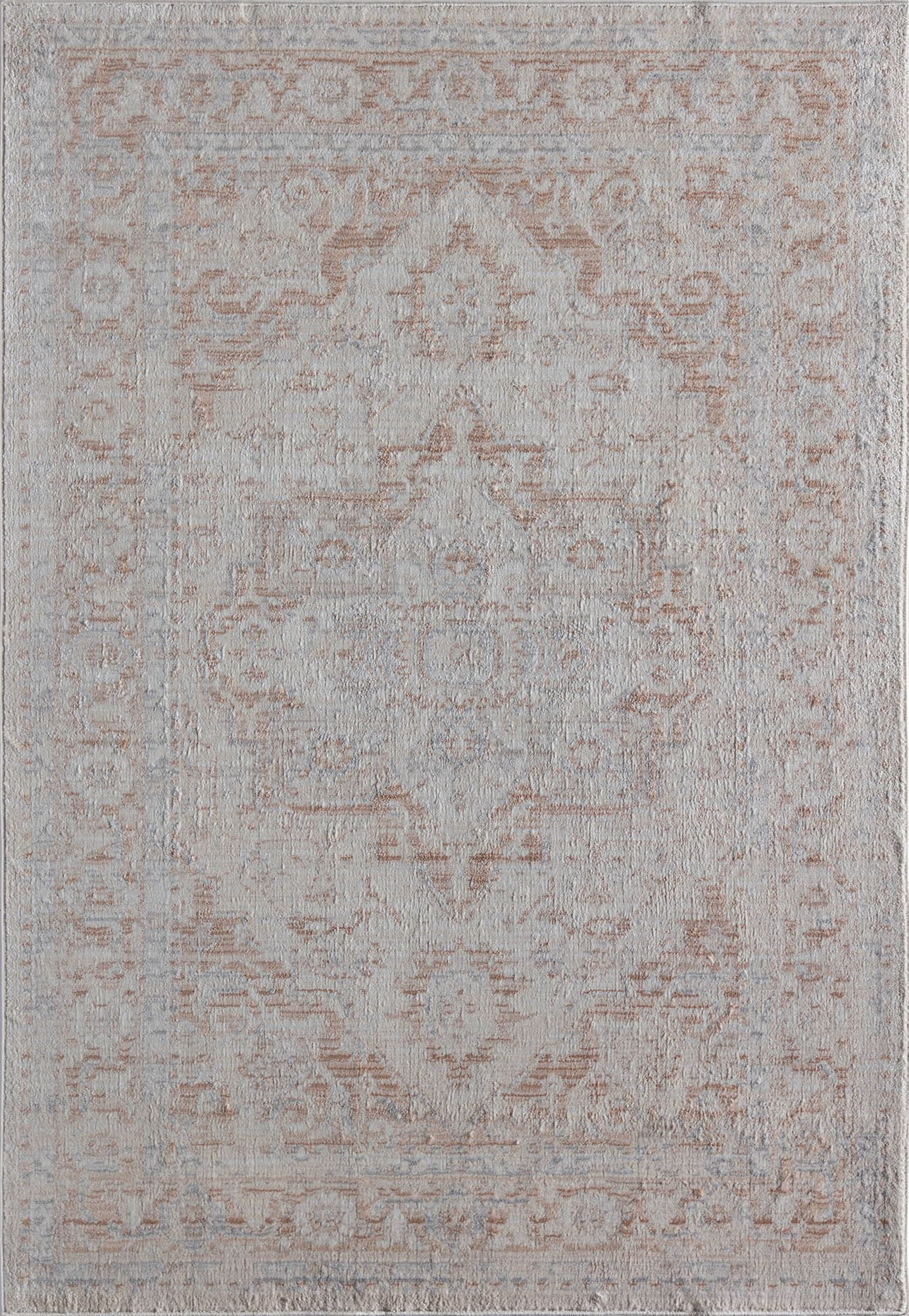 Rugs America Romeo JL10D White Blush Abstract Vintage White Area Rug, 2'6" x 4'