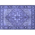 thumbnail image 1 of Ahgly Company Machine Washable Indoor Rectangle Persian Blue Traditional Area Rugs, 3' x 5', 1 of 4