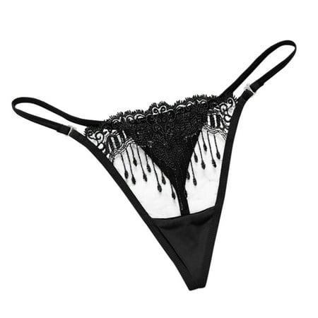 

CFXNMZGR Thongs For Women Embroidered Women S Underwear Hot Transparent Low-Waisted Hollow Thong Lingerie For Women Nightgowns For Women
