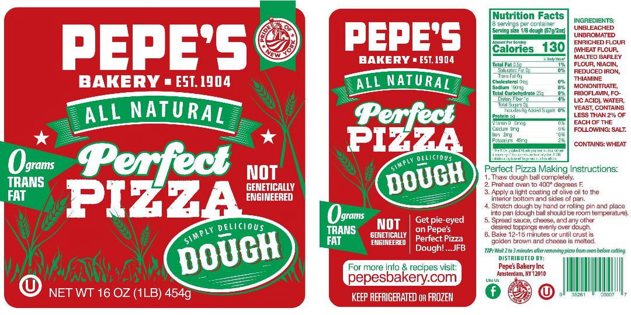 Pepe's Pizza Dough All Natural, 16 oz, Frozen - image 4 of 4