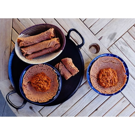 Takeout Kit "Ethiopian Spiced Lentils & Teff Flatbread" Meal Kit, Dinner for 4