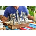 thumbnail image 4 of CB Accessories Mason Jar Glass Utensil Holder with Wood Caddy (Set of 3), 4 of 7