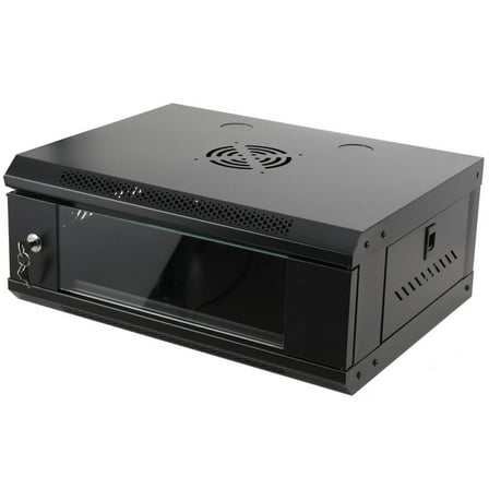 4U 22" Wall Mount Network Server Cabinet Enclosure Rack w/ Locking Lock & 2 Keys