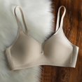 thumbnail image 1 of Ropa interior de verano para mujer, copa fija fina, sin costuras, tira de gelatina, sujetador fino de una pieza sin aro de acero, 1 of 2