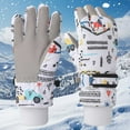 thumbnail image 2 of QBABYOO Kids Waterproof Winter Gloves Toddler Mittens Windproof Snowboard Winter Warm Cold Weather Gloves, 2 of 9