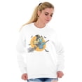 thumbnail image 4 of Halloween Flying Witch Smurfette Women Plus Size Sweatshirt Brisco Brands 5X, 4 of 5