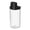 Black, variant on OU Airtight Food Storage Container, 6 cup Clear Plastic Food Storage Container with Measuring Cup Lid for Dry Goods, Space Saving Kitchen Organizer