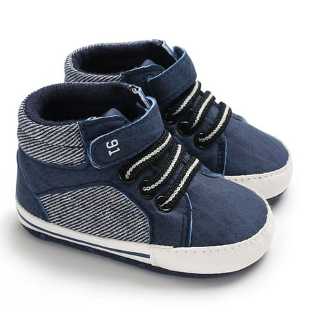 

ANXINDAXZ Baby Shoes Boy Newborn Infant Toddler Casual Comfor Cotton Sole Anti-slip PU Leather First Walkers Crawl Crib Moccasins Shoes