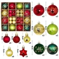 thumbnail image 3 of Bolas de árbol de Navidad de 6 cm y 3 cm, bolas navideñas grandes, bolas multicolores, adornos para árbol de Navidad, juego para fiestas en casa, 3 of 5
