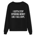 thumbnail image 4 of Vedolay Womens Sweatshirt Women's 2023 Long Sleeve Sweatshirts Crewneck Casual Fit Pullover Hoodie Clothes,Black M, 4 of 5
