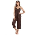 thumbnail image 1 of Beautyin Vêtements de Nuit pour Femmes Pyjama Sans Manches 2 Pièces, 1 of 7