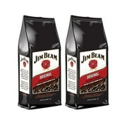 (2 Pack) Jim Beam Original Bourbon Ground Coffee, Medium Roast, 12 Oz