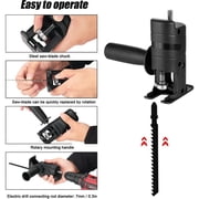 Portable Woodworking Cutting Tool, Electric Drill Modified Electric Saw with High Efficiency for Wood, Metal, Plastic Cutting, Ergonomic Design for Comfortable Grip