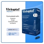 Vivioptal For Men, 60 Softgels (1 Year Supply), CoQ10, Lycopene & Resveratrol, Multivitamin & Multimineral, Gluten Free, German Formula