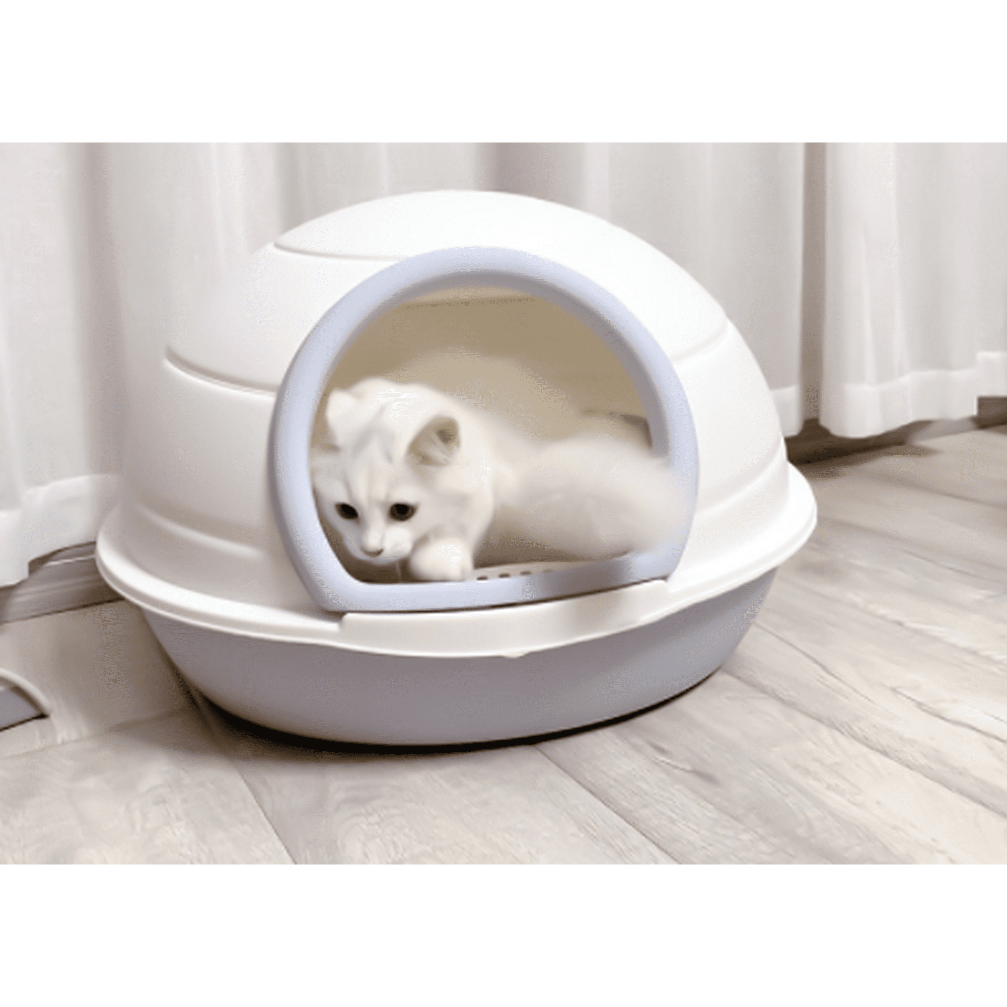 IRIS USA Top Entry Cat Litter Box with Cat Litter Scoop Walmart