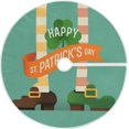 thumbnail image 1 of FMSHPON Funny Leprechuan Xmas Christmas Tree Skirt Stand Mat for Holiday Party Decoration Indoor Outdoor 48 inches, 1 of 6