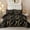 Black, variant on Black Gold Metallic Marble Comforter Set Queen Size,Soft Microfiber Bedding Set(90"x90")