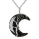 thumbnail image 2 of Collar de árbol de la , collar de alambre, collar de , collar con colgante , de cristal, obsidiana negra, 2 of 4