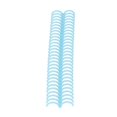 thumbnail image 3 of Lot de 10 anneaux de reliure en plastique résistant à l'usure, 30 trous, diamètre intérieur 22 mm, bleu transparent, 3 of 4