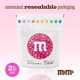 thumbnail image 3 of M&M'S World Dark Pink Milk Chocolate Candy 2lb Bag for Celebrations and Party Favors, 3 of 10