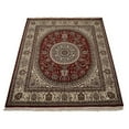 thumbnail image 3 of Rugsotic Carpets Hand Knotted Isfahan, Oriental Wool Area Rug, Red, 8'x10', 3 of 5