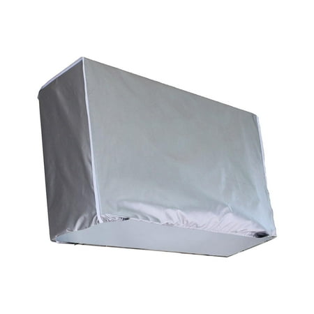 

Outdoor Air Conditioner Cover Dustproof with Straps Durable Aluminum Foil Breathable Sunproof and Windproof Heat Dissipation 1P Below 75x26x57cm