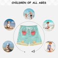 thumbnail image 6 of FORMRS Boys Swim Trunks Quick Dry Mesh Liner Boardshorts Sizes XS-XL, Blue Beach Pattern, 6 of 7