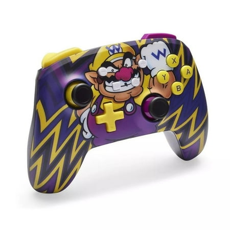 PowerA Enhanced Wireless Rechargeable Controller for Nintendo Switch - Wario