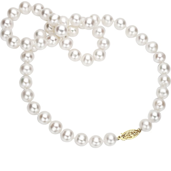 ADDURN 18kt Yellow Gold 11-12mm Freshwater White Pearl 16" Women Jewelry Necklace