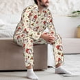 thumbnail image 6 of Bingfone Men's Pajama Set 2 Piece Loungewear PJs, Long Sleeve with Pajama Pants-cute Santa with Gifts, 6 of 7