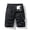 Black, variant on Men's Casual Loose Fit Multi-Pockets Camouflage Twill Bermuda Cargo Shorts Hidden Zipper Pocket Cargo Shorts with Drawstring Waist and Relaxed Fit Army Green XXL